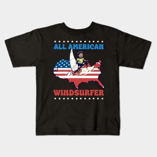 Windsurfing Shirt | All American Windsurfer Kids T-Shirt